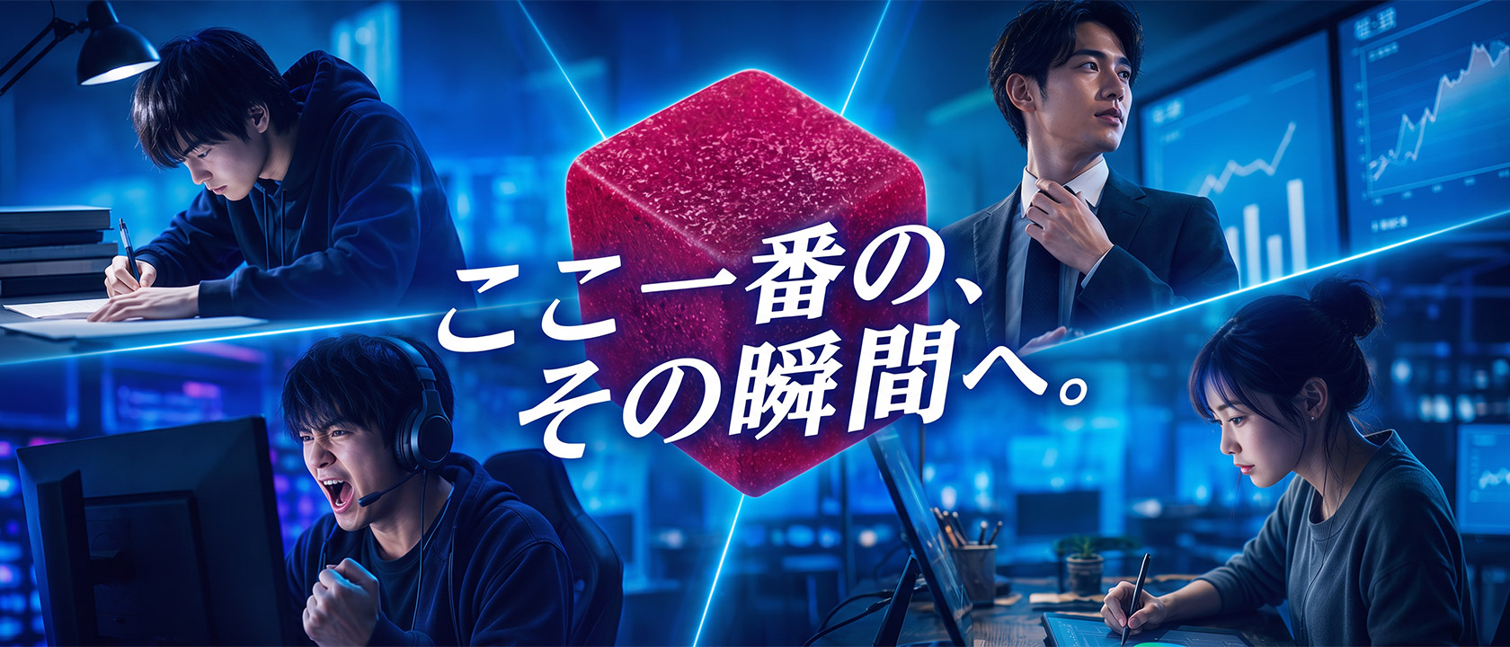 1日1粒、勉強やデスクワークの合間に続けるぷに！全力集中の習慣イメージ